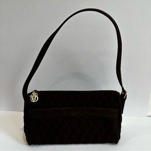 VERA BRADLEY Brown Quilted Shoulder Bag Purse Handbag